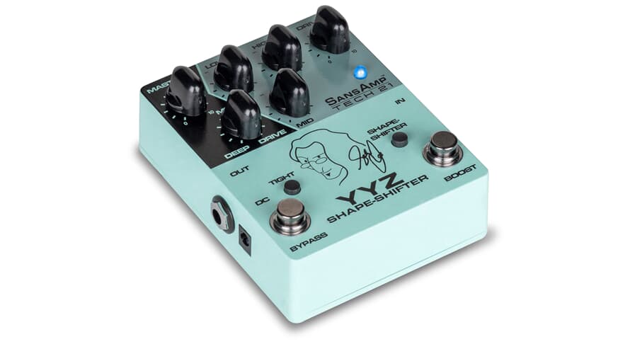 Pédale Tech 21 SansAmp YYZ Shape Shifter, Geddy Lee