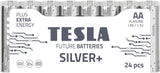 Piles alcalines Tesla Silver+ AA (24 pcs)