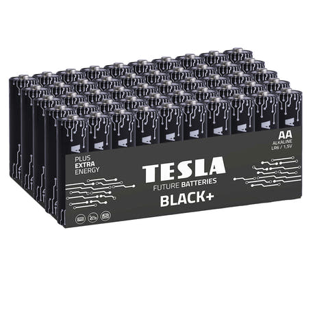 Tesla Black+ AA Piles (50 pcs)