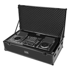 UDG Ultimate DJ Podium Workstation Flight case Noir Plus (Wheels)