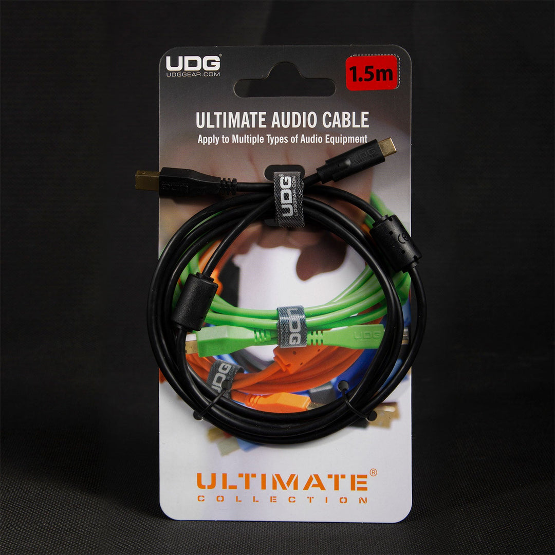 UDG Ultimate Audio Cable USB 2.0 C-B Noir Droit 1,5m