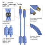 UDG Ultimate Audio Cable USB 2.0 C-B Bleu Droit 1,5m