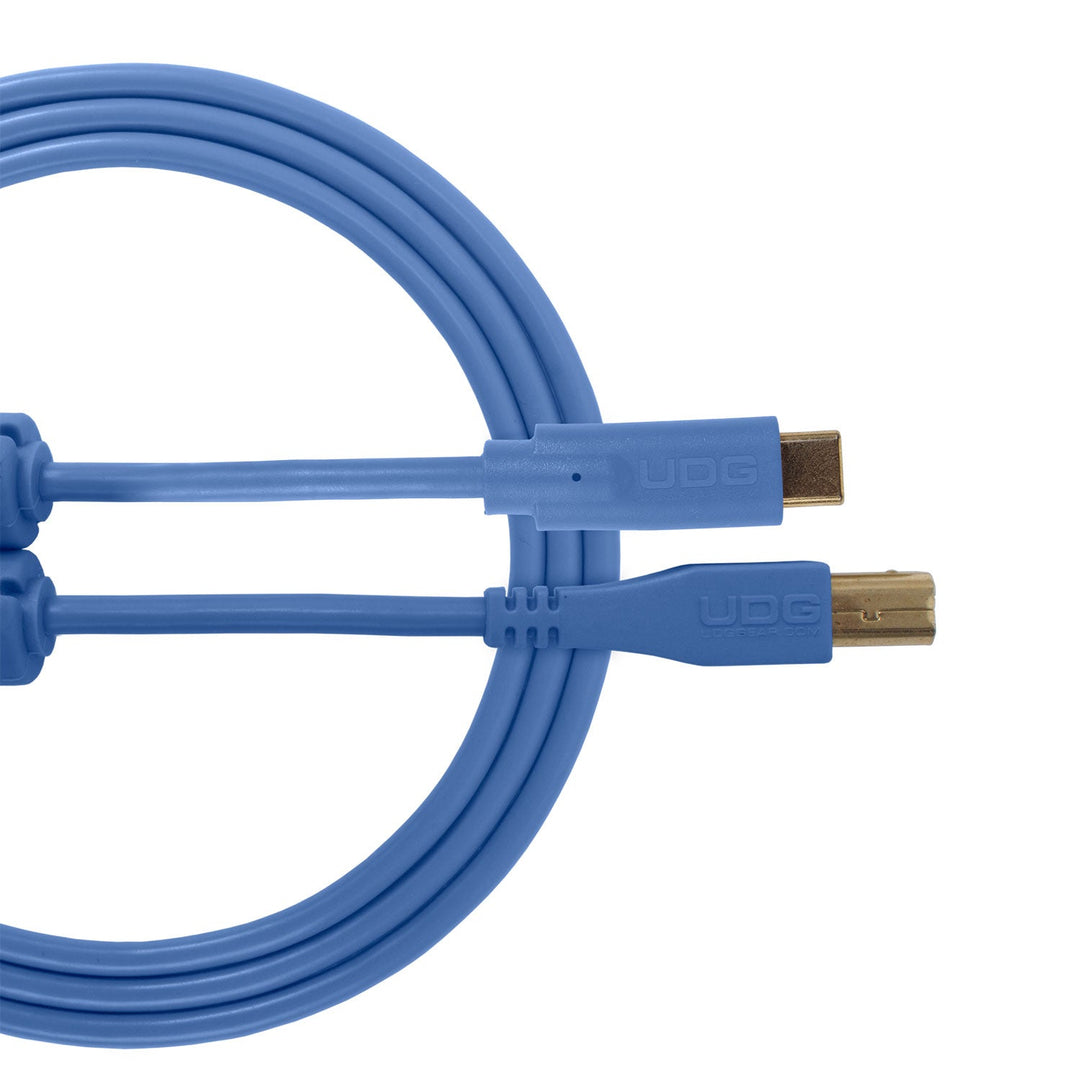 UDG Ultimate Audio Cable USB 2.0 C-B Bleu Droit 1,5m