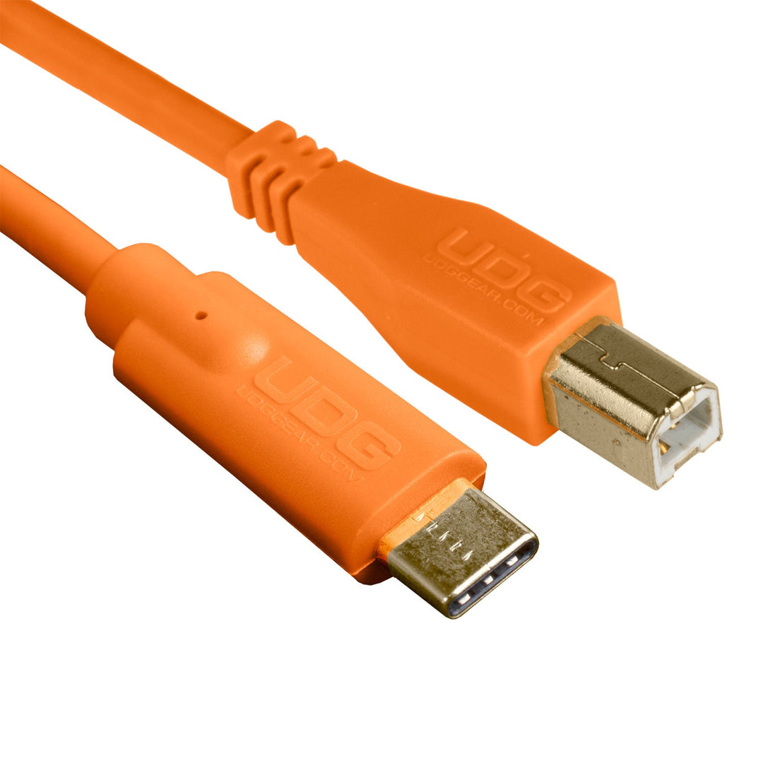 UDG Ultimate Audio Cable USB 2.0 C-B Orange Droit 1,5m
