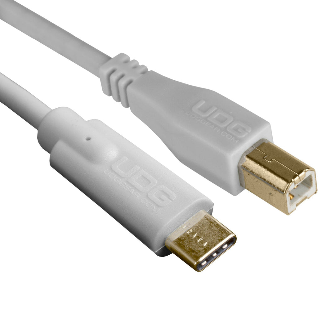 UDG Ultimate Audio Cable USB 2.0 C-B Blanc Droit 1,5m