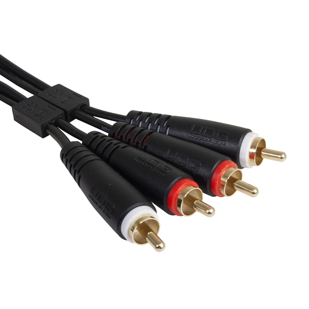UDG Ultimate Audio Cable Set RCA - RCA Noir Droit 1,5m