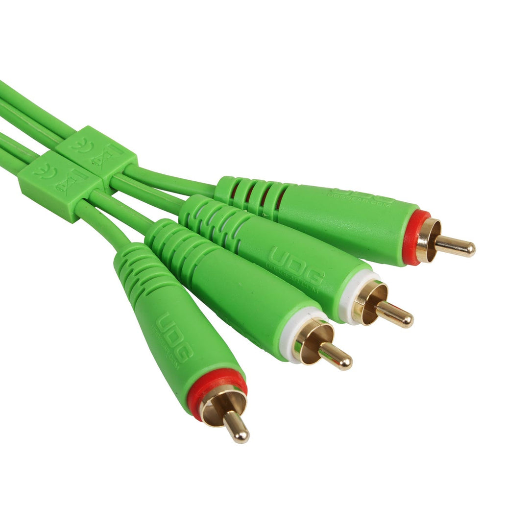 UDG Ultimate Audio Cable Set RCA - RCA Vert Droit 3m