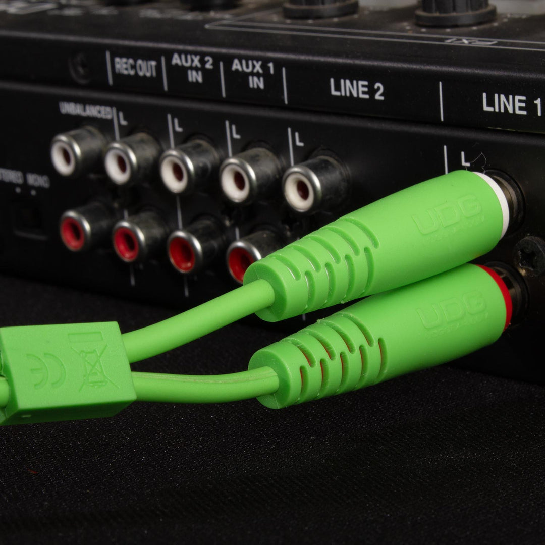 UDG Ultimate Audio Cable Set RCA - RCA Vert Droit 3m