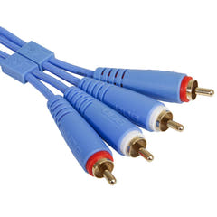 UDG Ultimate Audio Cable Set RCA - RCA Bleu Droit 3m