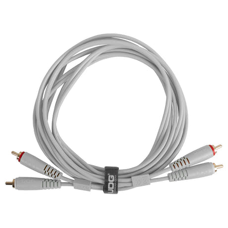 UDG Ultimate Audio Cable Set RCA - RCA Blanc Droit 3m