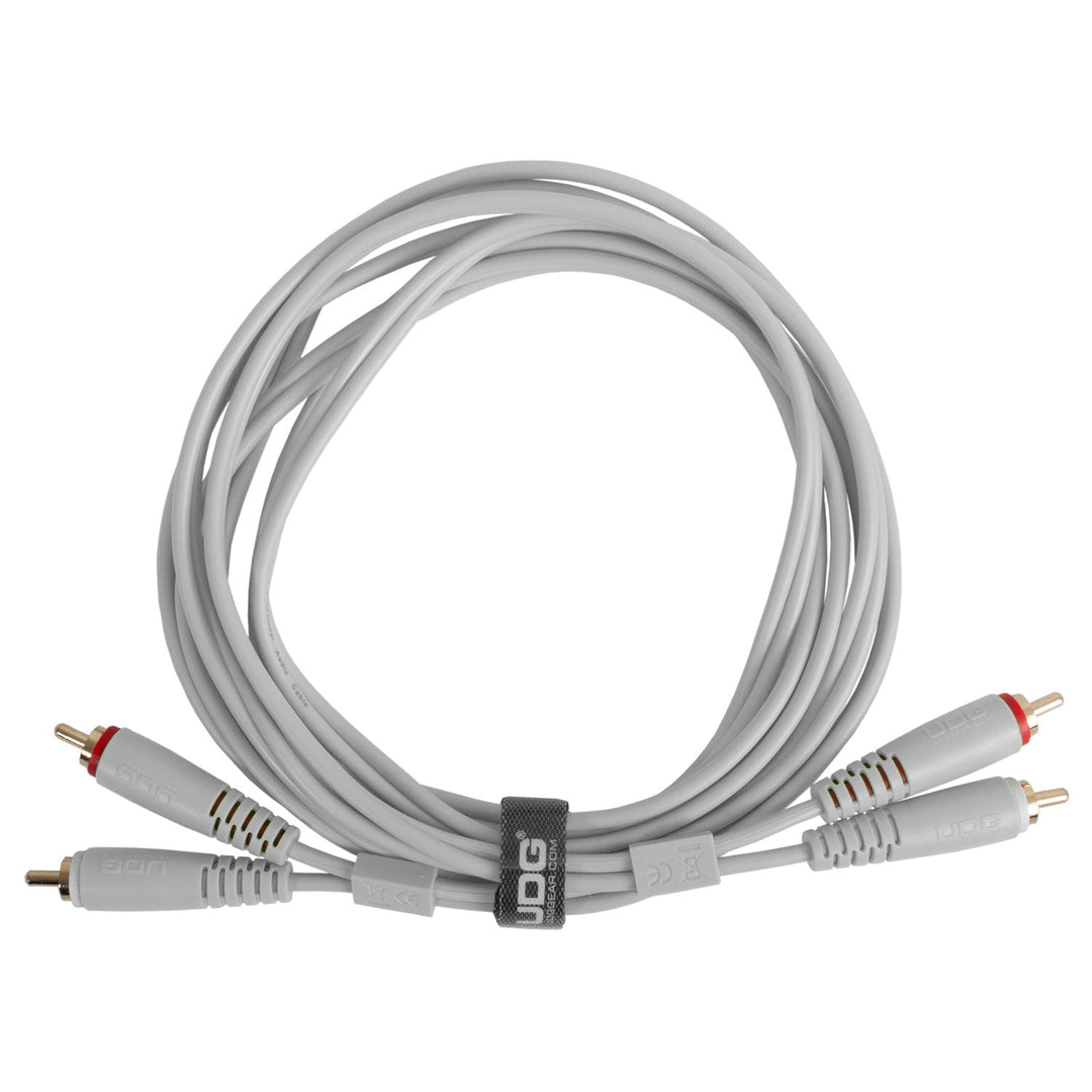 UDG Ultimate Audio Cable Set RCA - RCA Blanc Droit 3m