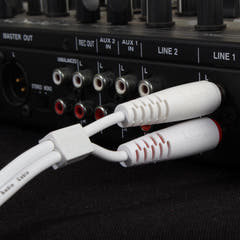 UDG Ultimate Audio Cable Set RCA - RCA Blanc Droit 3m
