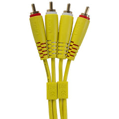 UDG Ultimate Audio Cable Set RCA - RCA Jaune Droit 1,5m