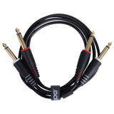 UDG Ultimate Audio Cable set 1/4'' Jack-1/4'' Jack Noir Straight 1,5m