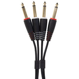 UDG Ultimate Audio Cable set 1/4'' Jack-1/4'' Jack Noir Straight 3m