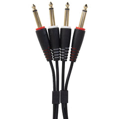 UDG Ultimate Audio Cable set 1/4'' Jack-1/4'' Jack Noir Straight 1,5m