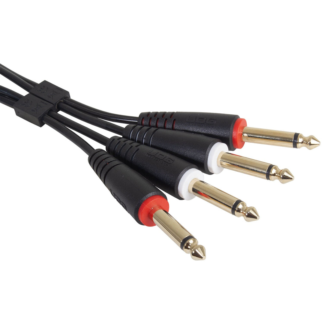 UDG Ultimate Audio Cable set 1/4'' Jack-1/4'' Jack Noir Straight 1,5m