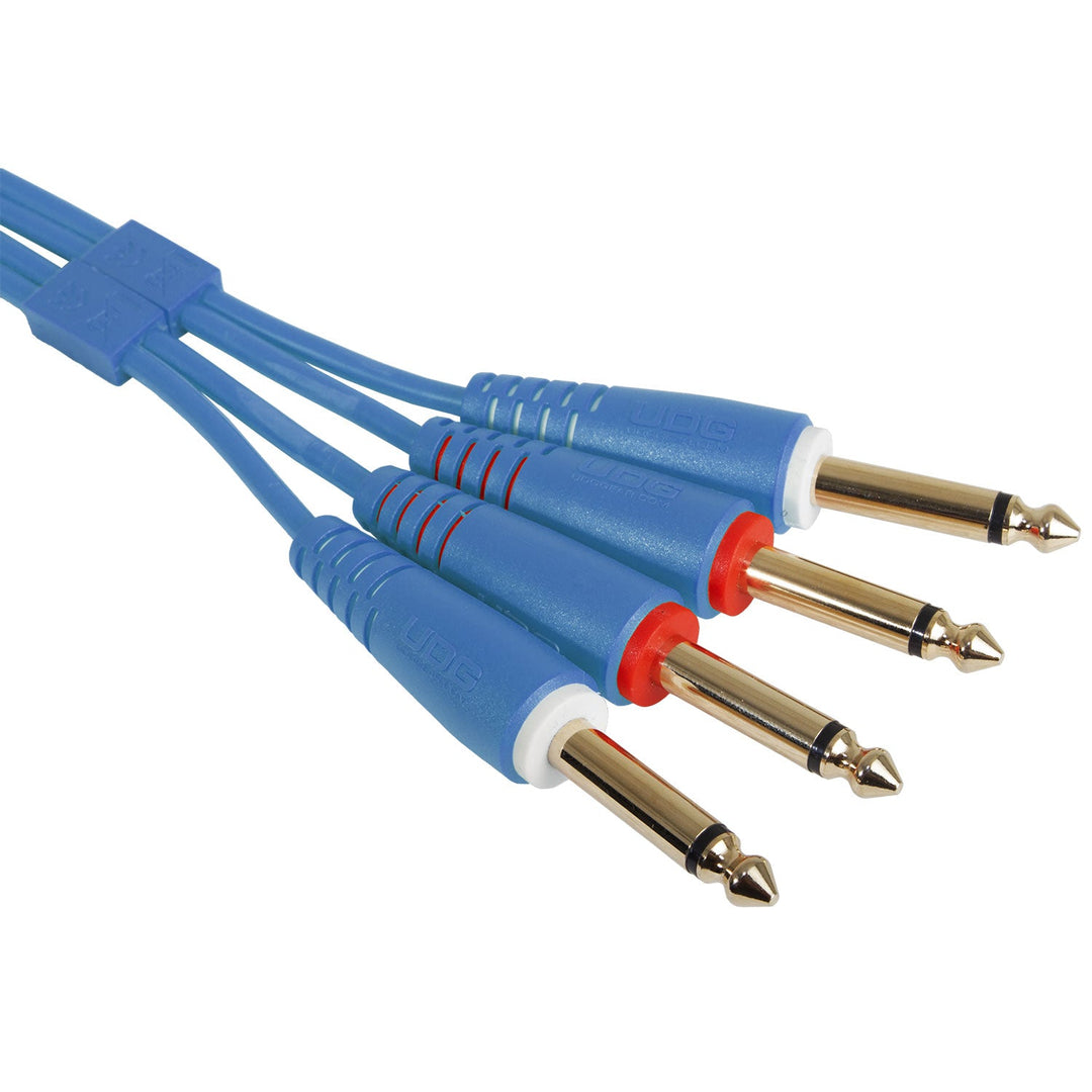 UDG Ultimate Audio Cable set 1/4'' Jack-1/4'' Jack Bleu Straight 1,5m