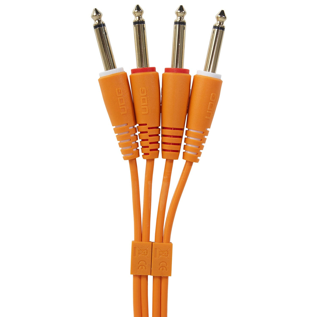 UDG Ultimate Audio Cable Set prise Jack 1/4''-prise Jack 1/4'' orange droite 3m
