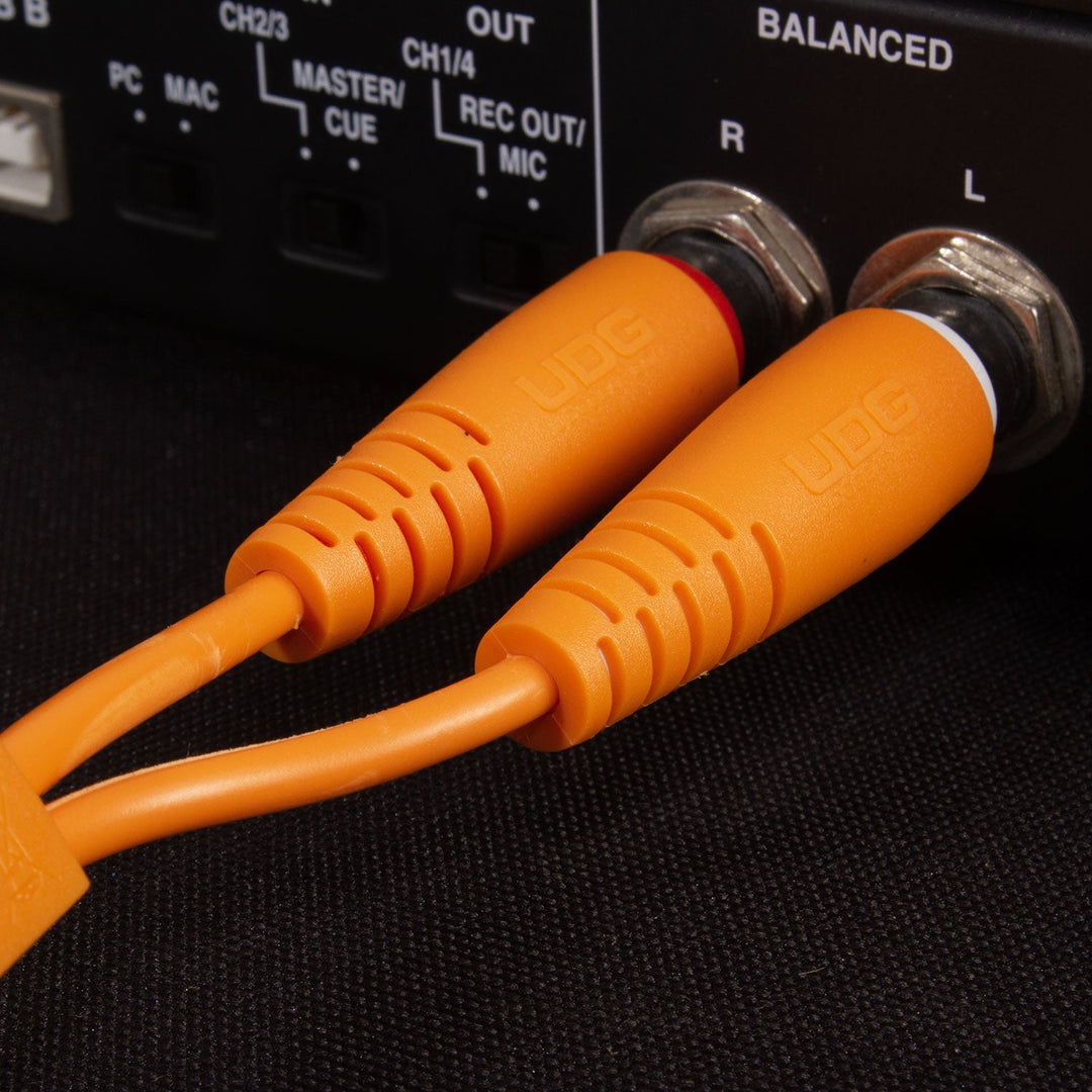 UDG Ultimate Audio Cable Set prise Jack 1/4''-prise Jack 1/4'' orange droite 3m