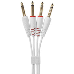 UDG Ultimate Audio Cable set 1/4'' Jack-1/4'' Jack Blanc Straight 1,5m
