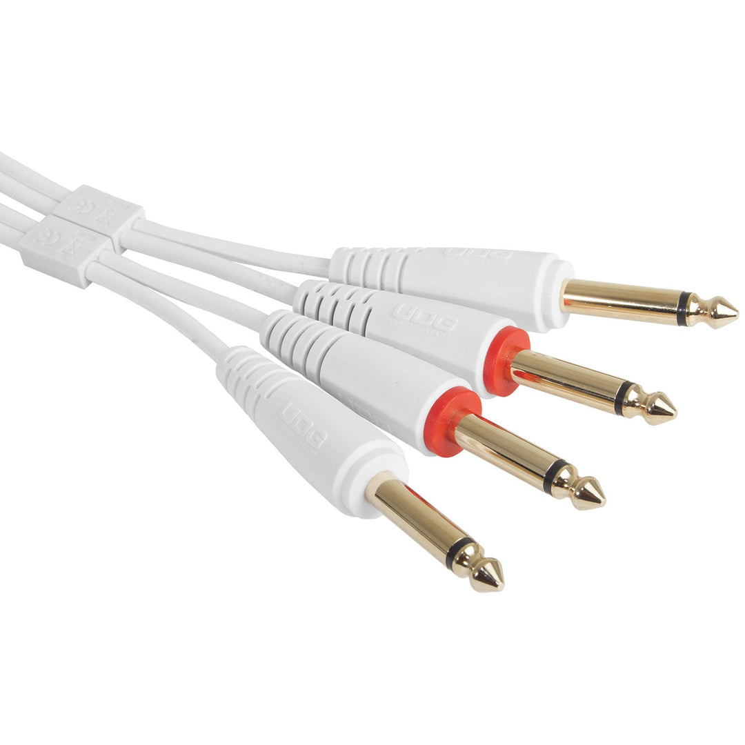 UDG Ultimate Audio Cable set 1/4'' Jack-1/4'' Jack Blanc Straight 3m