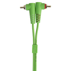 UDG Ultimate Audio Cable Set RCA Droit-RCA Coudé Vert 3m