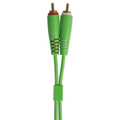 UDG Ultimate Audio Cable Set RCA Droit-RCA Coudé Vert 3m