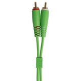 UDG Ultimate Audio Cable Set RCA Droit-RCA Coudé Vert 3m