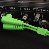 UDG Ultimate Audio Cable Set RCA Droit-RCA Coudé Vert 3m