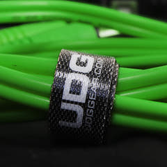 UDG Ultimate Audio Cable Set RCA Droit-RCA Coudé Vert 3m
