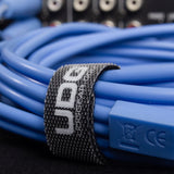 UDG Ultimate Audio Cable Set RCA Droit-RCA Coudé Bleu 3m