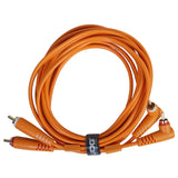 UDG Ultimate Audio Cable Set RCA droit-RCA coudé orange 3m