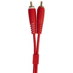 UDG Ultimate Audio Cable Set RCA Droit-RCA Coudé Rouge 3m