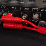 UDG Ultimate Audio Cable Set RCA Droit-RCA Coudé Rouge 3m