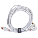 UDG Ultimate Audio Cable Set RCA Droit-RCA Coudé Blanc 3m