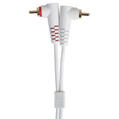 UDG Ultimate Audio Cable Set RCA Droit-RCA Coudé Blanc 3m