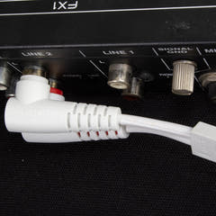 UDG Ultimate Audio Cable Set RCA Droit-RCA Coudé Blanc 3m