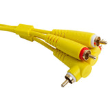 UDG Ultimate Audio Cable Set RCA Droit-RCA Coudé Jaune 3m