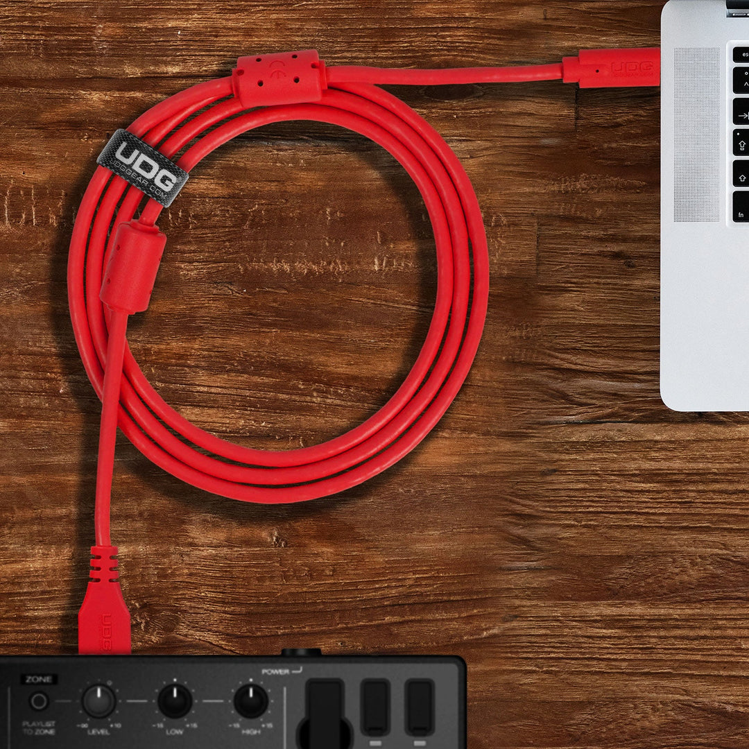 UDG Ultimate Cable USB 3.2 C-A Rouge Straight 1,5m