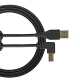 UDG Ultimate Audio Cable USB 2.0 A-B Noir Coudé 2m