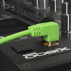 UDG Ultimate Audio Cable USB 2.0 A-B Vert Coudé 2m