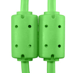 UDG Ultimate Audio Cable USB 2.0 A-B Vert Coudé 1m