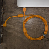 UDG Ultimate Audio Cable USB 2.0 A-B Orange Coudé 3m