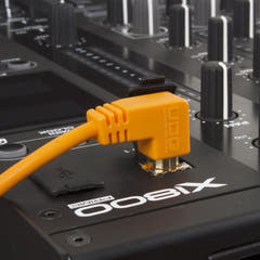 UDG Ultimate Audio Cable USB 2.0 A-B Orange Coudé 2m