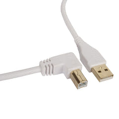 UDG Ultimate Audio Cable USB 2.0 A-B Blanc Coudé 2m