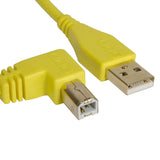 UDG Ultimate Audio Cable USB 2.0 A-B Jaune Angled 1m