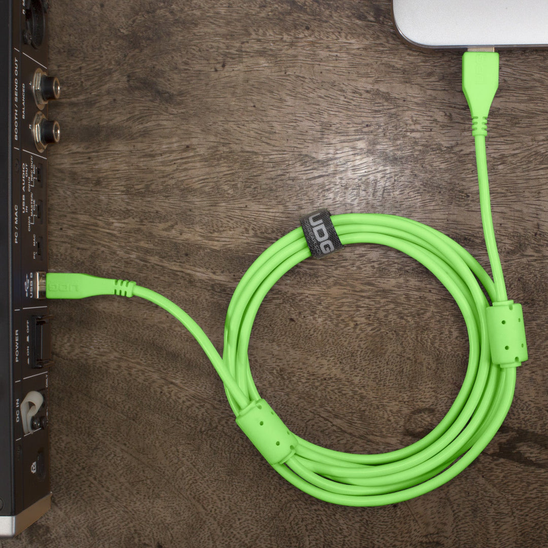 UDG Ultimate Audio Cable USB 2.0 A-B Vert Droit 1m