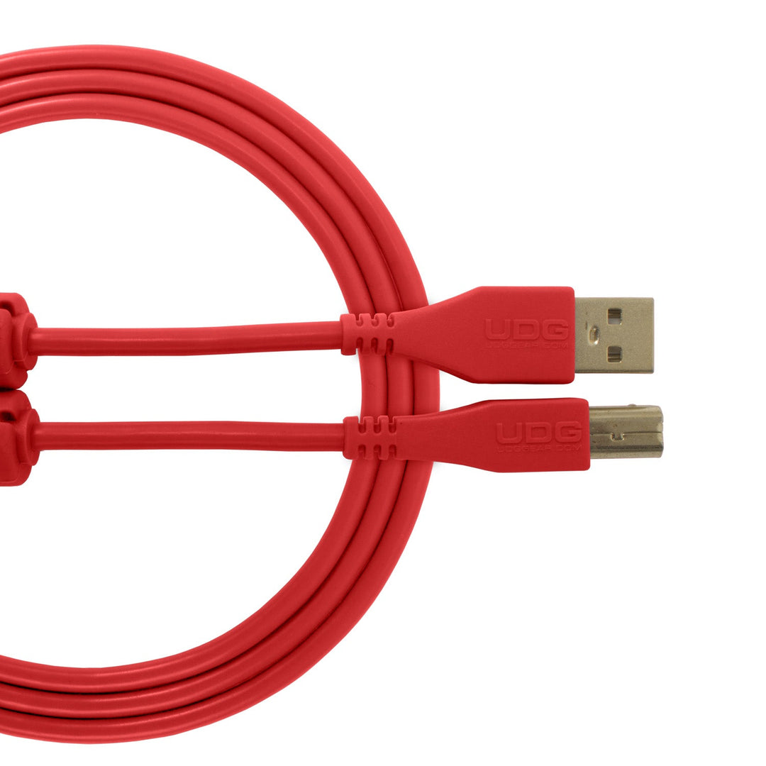 UDG Ultimate Audio Cable USB 2.0 A-B Rouge Droit 3m