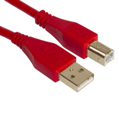UDG Ultimate Audio Cable USB 2.0 A-B Rouge Droit 3m